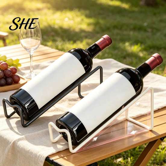Dining Room Wine Rack Freestanding Metal Rack, Tabletop Single Bottle Holder, Countertop Holder Display Stand for Kitchen Bar Decor, Lover Gift