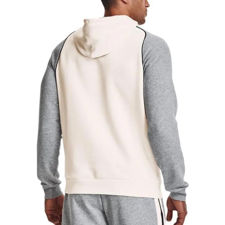 Under Armour Rival Sweatshirts Men's White Hooded Moderate Regular (Unisex) Sweatshirts 1373831 112