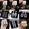 S925 Silver Needle Classic Shiny  Earrings Ladies Exaggerated Long