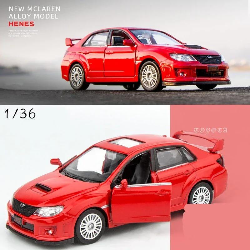 1:36 Subaru Impreza WRX STI Литой Модель Гоночного Автомобиля Diecasts Симуляция Металлическая Модель Игрушечного Автомобиля Оттянуть Назад