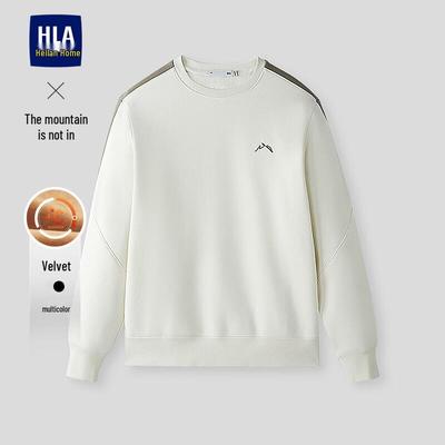 Мужской флисовый свитшот с вышивкой HLA