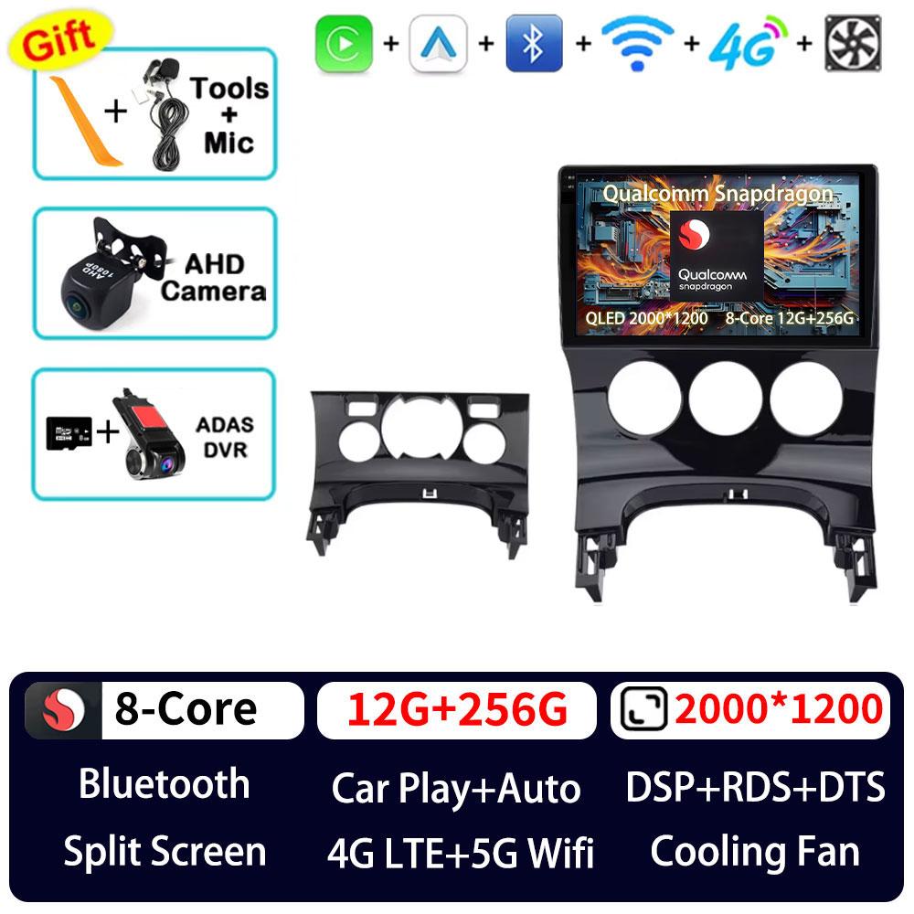 Autoradio Android 16 pour Peugeot 3008 1 2009 - 2016, lecteur multimédia GPS, navigation, Carplay sans fil, DSP, caméra 360°, Bluetooth