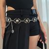Модный пояс для юбки и костюма, украшение для женщин и девочек, высококачественная металлическая цепочка на талию в стиле панк, регулируемый пояс, аксессуары для одежды