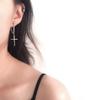 Unisex Stainless Steel Crosses Earrings For Women Gothic Rock Style Jewelry Gift