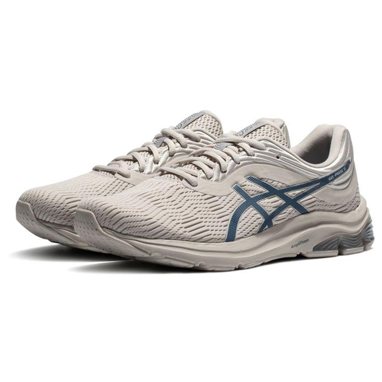Asics Gel-Pulse 11 Спортивная ткань Синтетическая кожа Прочные Дышащие Низкие Повседневные Кроссовки для бега Мужские кроссовки Серый Синий 1011B293-022