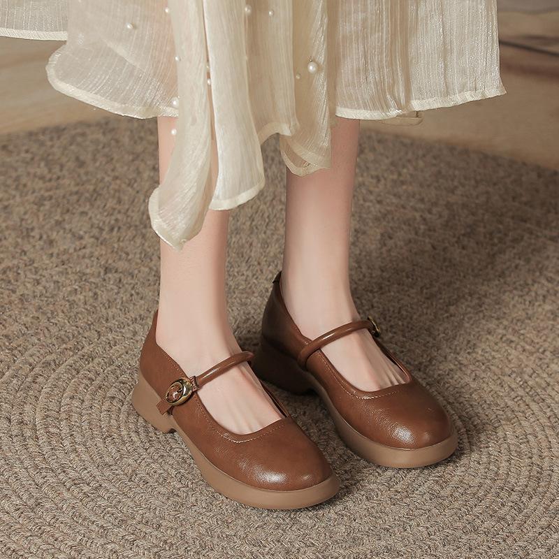 Натуральная кожа плоская подошва для женской обуви Huizhou виноградные туфли-лоферы той же модели на платформе универсальные британские туфли в британском стиле женские кожаные туфли