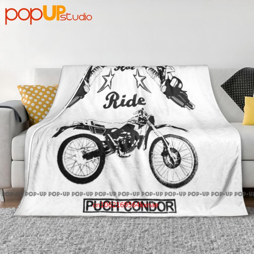 Puch Condor Pinup Мотоцикл Велосипед Классические Автомобили Ультра-Мягкое Одеяло Покрывало Зимнее Покрытие для Дивана Постельное Белье