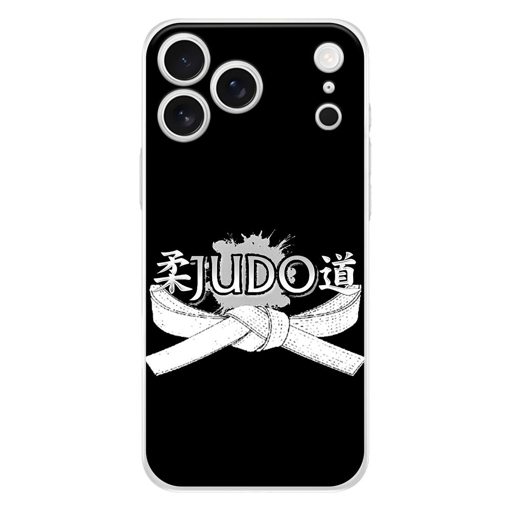 Мягкий прозрачный чехол для телефона для iPhone 17 Air 16E 16 11 15 14 Pro MAX 12 13 7 8 Plus SE Пасхальный чехол Защита Японские боевые искусства Дзюдо