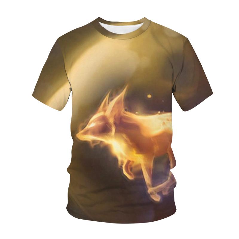 Kawaii Animals Foxes 3D Printed Kids T Shirt Fashion Casual Cartoons T Shirt Boys Girls Детская одежда для девочек