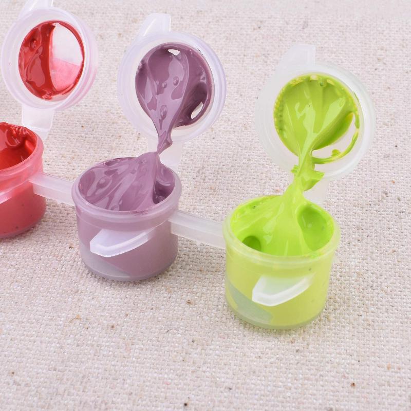 Картина маслом по номерам для детей 20x20 см. Развитие хобби. Ручная роспись. Детский рисунок. Обучение рисованию детей.