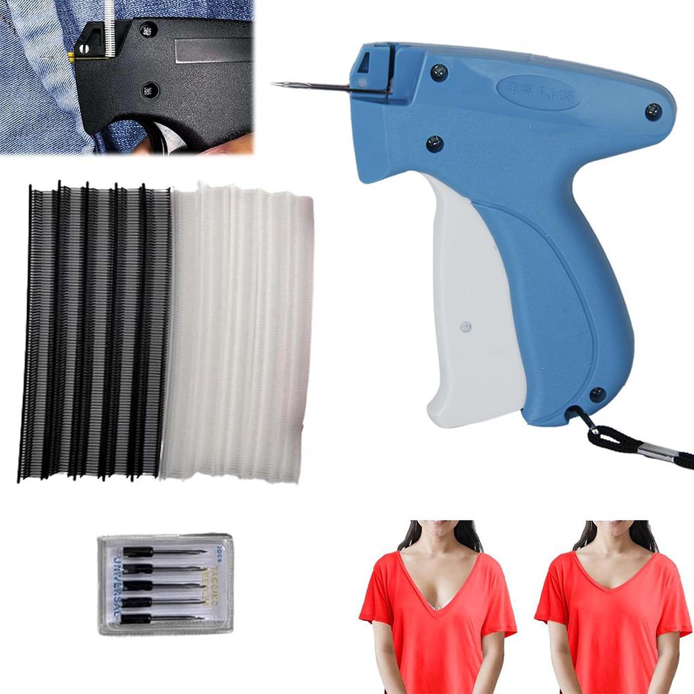 Пистолет для ценников с 6 иглами Мини-стежковый пистолет Стежковая подшивочная машина Инструмент для прикрепления бирок Швейная машина для одежды носков шляп