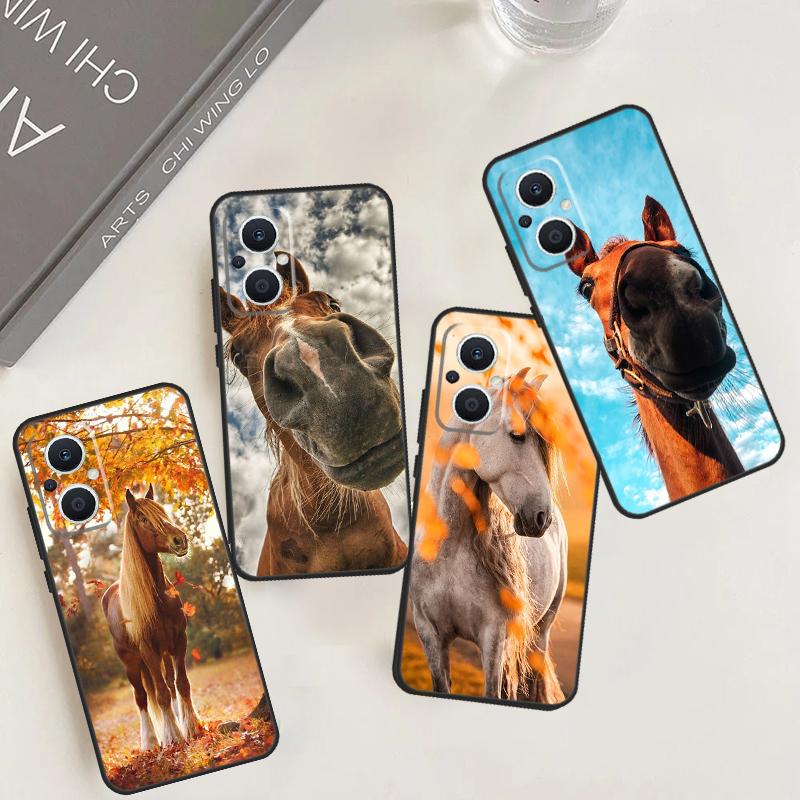 Чехол Животное Лошадь Для OPPO Reno 8T 4 5 6 8 7 Lite 4Z 5Z 10 Pro OPPO Find X2 X5 Lite X3 Neo X6 Pro