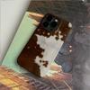 Эстетичный чехол для телефона с текстурой коровьей кожи для iPhone 17 AIR 16 15 14 13 12 11 PRO MAX X XR XS MINI 7 8 PLUS Y2K Мягкое покрытие