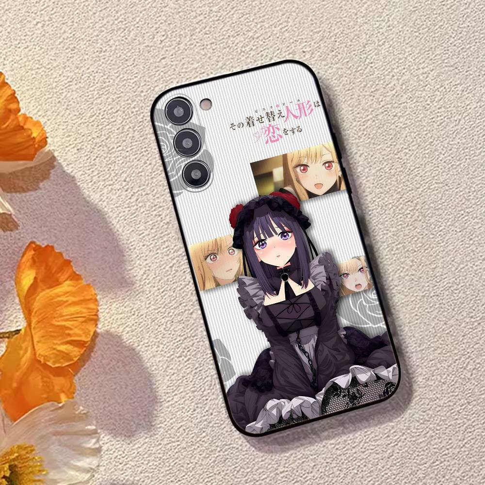 Аниме Милый K-Kitagawa Marin Чехол для телефона Для Samsung Galaxy A73,A72,A71,A70,A53,A52,A51,Мягкий Силиконовый Черный Чехол