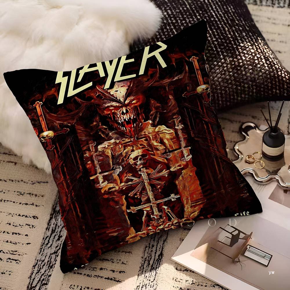 Band S-Slayer-R Maple Design Cushion Cover Happy Autumn Harvest Decor Holiday Decorati Pillow Cover