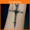 Черное Уникальное Готическое Ожерелье с Подвеской в виде Скелета с Крестом, Стильные Ювелирные Изделия из Сплава для Модных Мужчин и Женщин