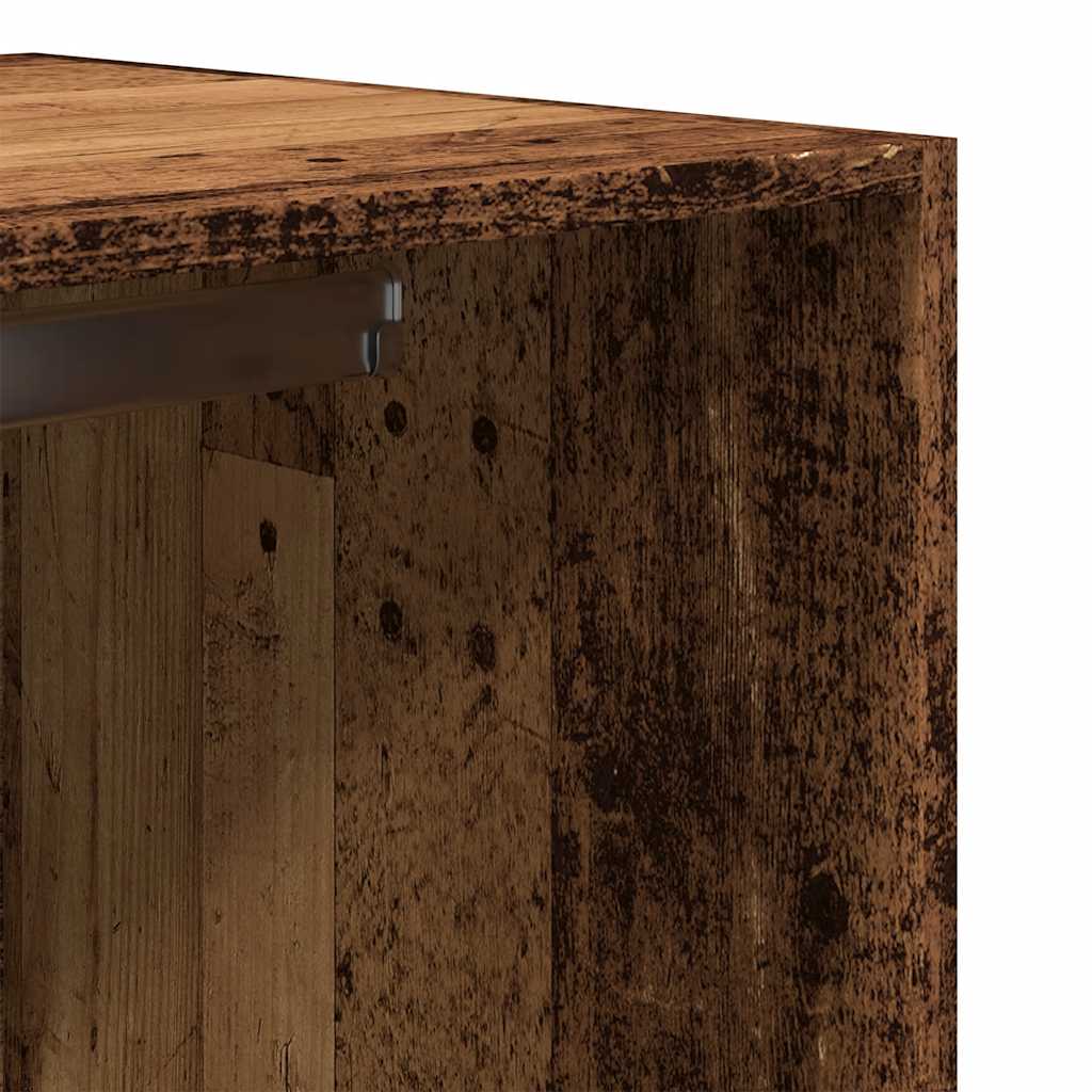 Wardrobe with Vintage Wood Look 80 x 50 x 200 cm Engineered Wood