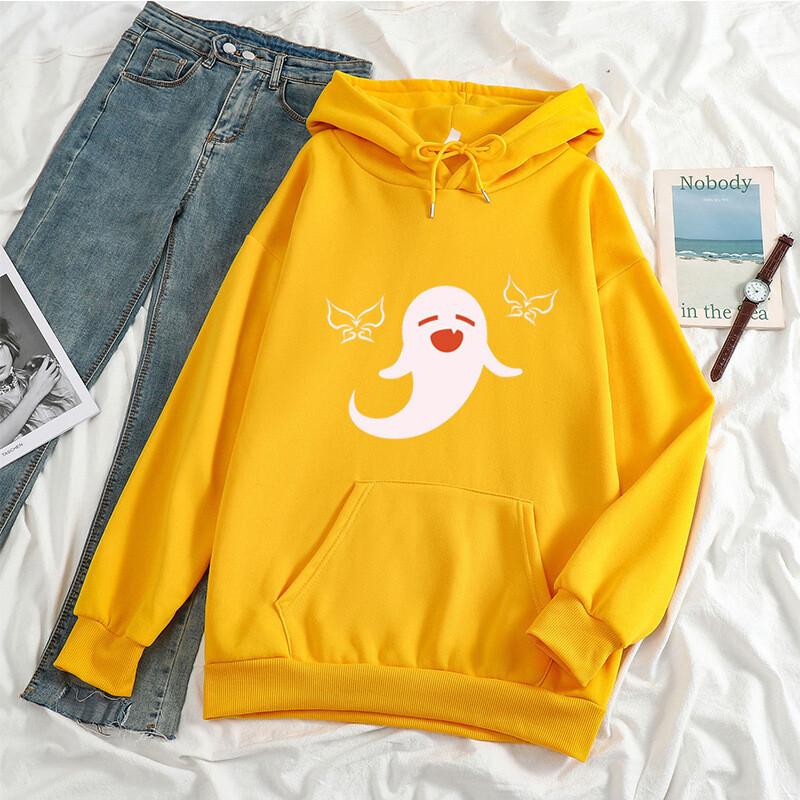 Harajuku открытый мир приключенческая игра Genshin Impact Hu Tao Kawaii мультфильм женские толстовки эстетичная уличная мужская зимняя толстовка