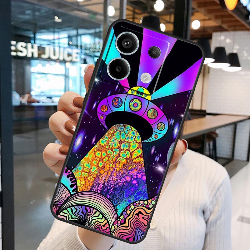 Эстетичный мультяшный космический пришелец Чехол для Xiaomi Redmi Note 14 Pro 10 11 12 13 15 Pro Plus Redmi 15C 14C 10C 12C 13C 15