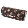 Inden H Glasses Case Deerskin Black X Pink Lacquer Cosmos Pattern [Indenya] 4206-51-175