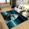 Sea monster, Boat Ship Barque Area Rug Large,Carpets Rug for Living Bedroom Sofa Doormat Decoration,Kids Play Floor Mat