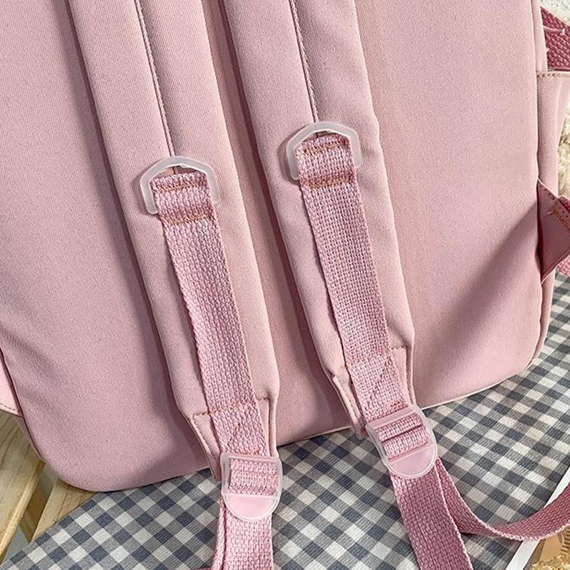 Fashion Schoolbag Large Capacity High School Female Backpack Daily Leisure Bags Shoulder Adjustable Backpack