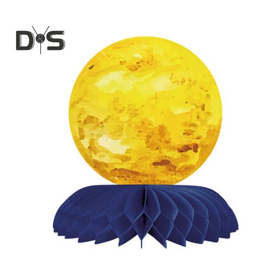 9 шт. Планета в форме сот, центральные украшения для стола в стиле космической солнечной системы, бумажные соты для дня рождения детей