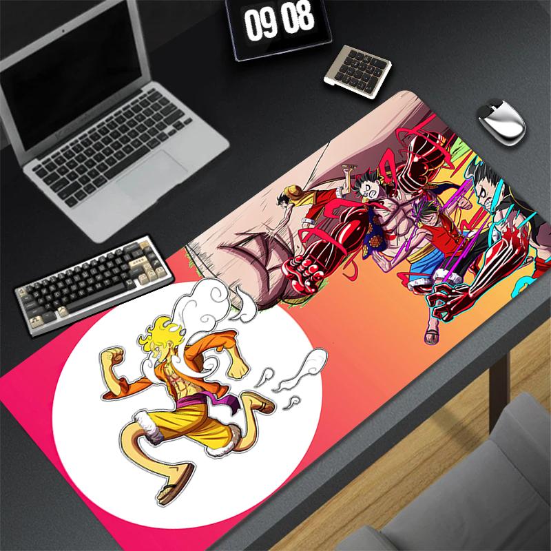 Mouse Pad Computer Size Mousepad Nonslip Gamer Keyboard Pad One Piece Luffy Mausepad New Keyboard Pad Design HD Desk Mat Carpet