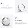 Dishwasher Safe Reusable Coffee Capsule Easy Clean Refillable Coffee Filter  For Cafissimo Maker