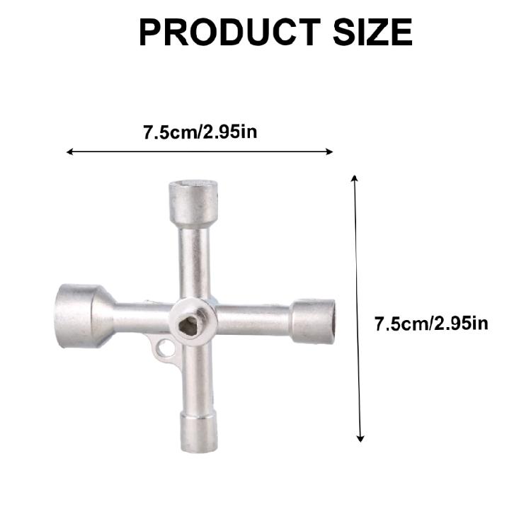 Многофункциональный крестовой ключ 5 в 1 Портативный гаечный ключ для сантехники Треугольники Поезд Электрический Лифт Шкаф Ключ