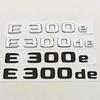 New 3D ABS Chrome Black Car Styling Logo E300e E300de Badge Rear Trunk Emblem Sticker Decals For Mercedes Benz E300e E300de W214