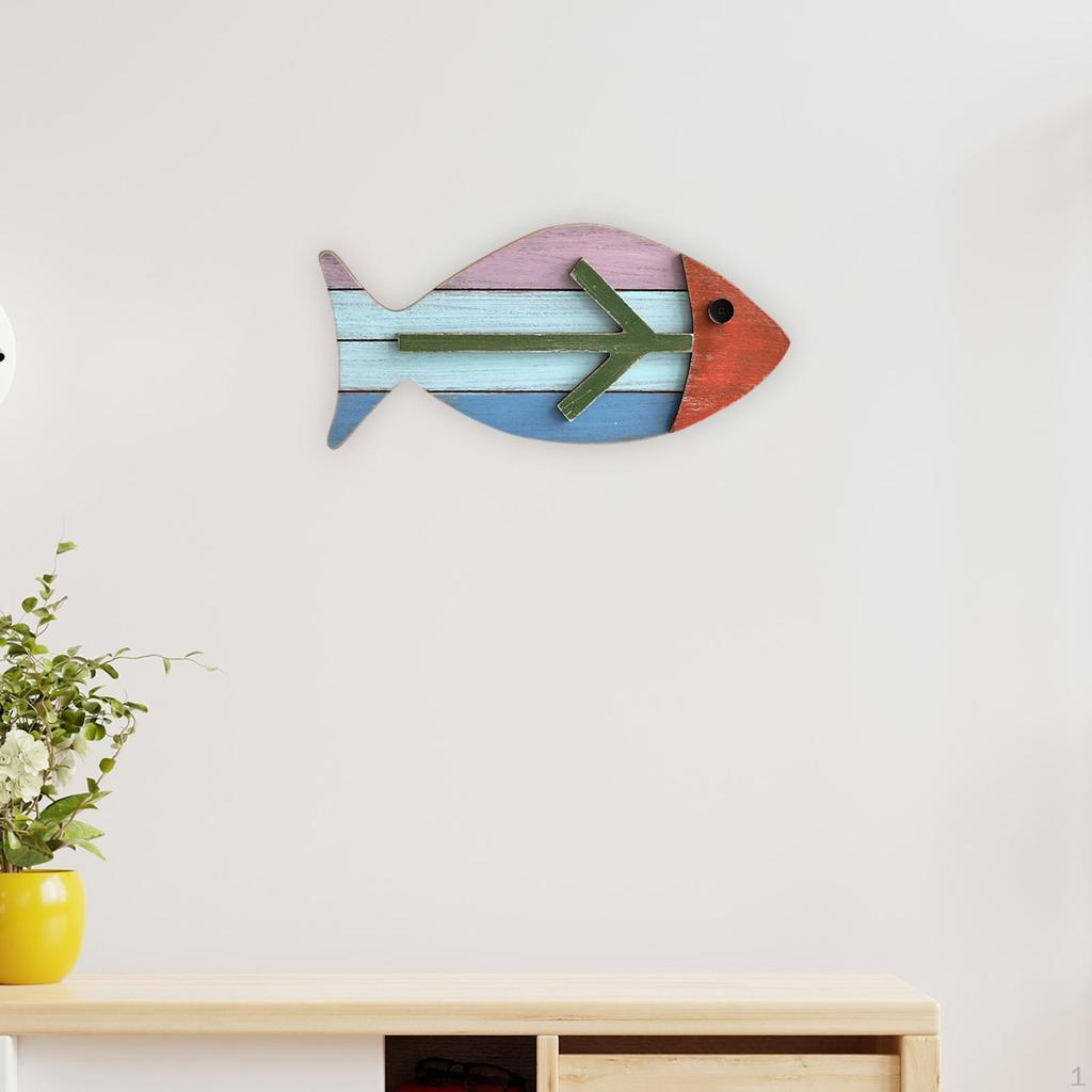 Fish Wall Art Decoration Decorative Craft Easy To Install Decor Ornament for