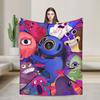 Garten of banban characters Blanket  Super Warm Plush Bedding Throws For Couch Chair Airplane Travel Flannel Bedspread Bed Cover