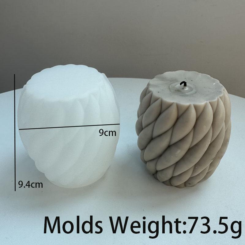 Винтовая форма шарика свечи силиконовая форма вращающаяся полоса ароматизированное мыло форма DIY волна изгибы геометрия смола цемент формы домашний декор