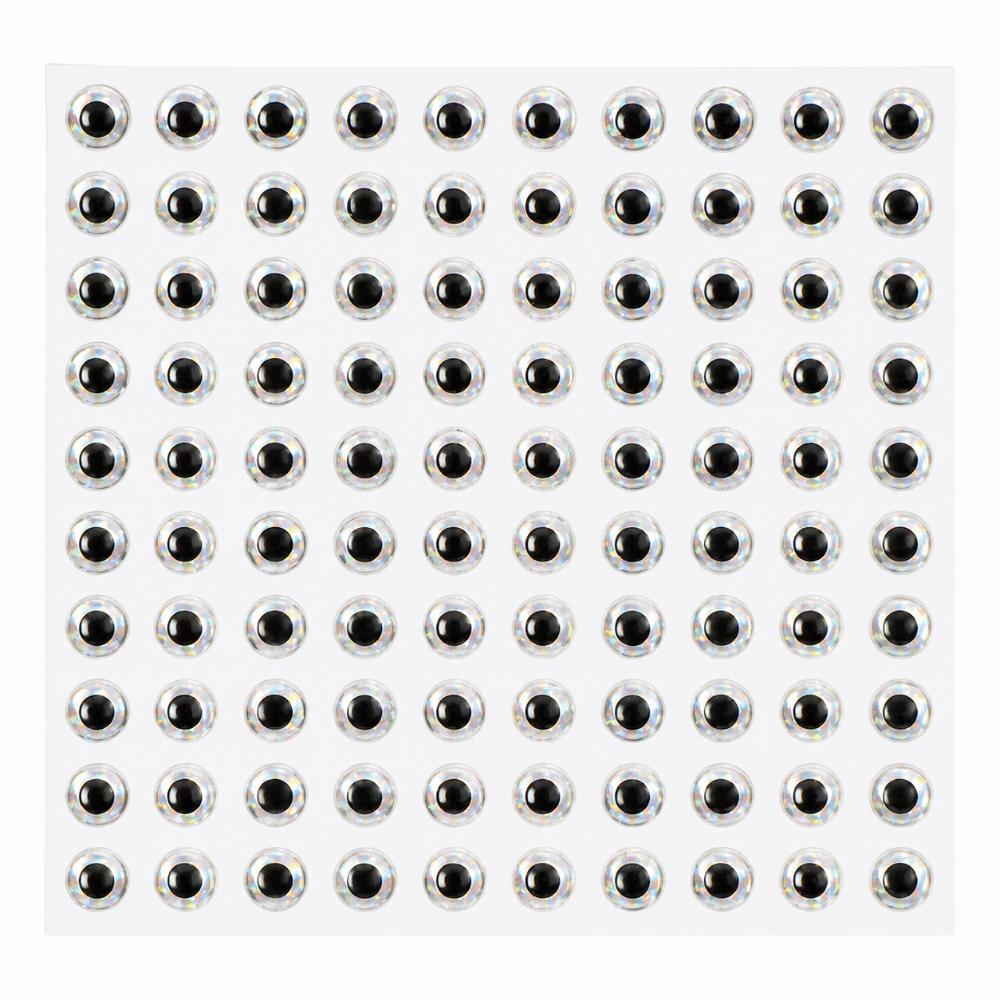 300PCS Self-Adhesive Fishing Lure Eyes 6/7/8mm Artificial Fishing Eyes Lure Making