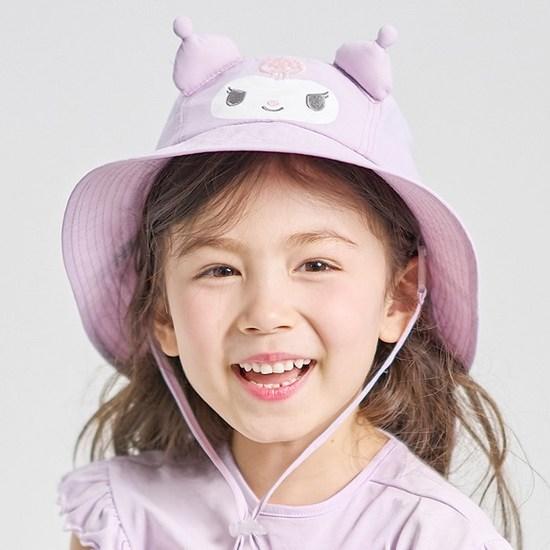 Sanrio Girls' Kuromi Big Face Bucket Hat NIHKI40051, a Popular Character In Korea