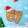 Christmas 67 Acrylic Ornament Funny 67 Meme Hangning Ornament Six Seven Gingerbread Christmas Tree Decoration Gift for Teens Kids Family Friends