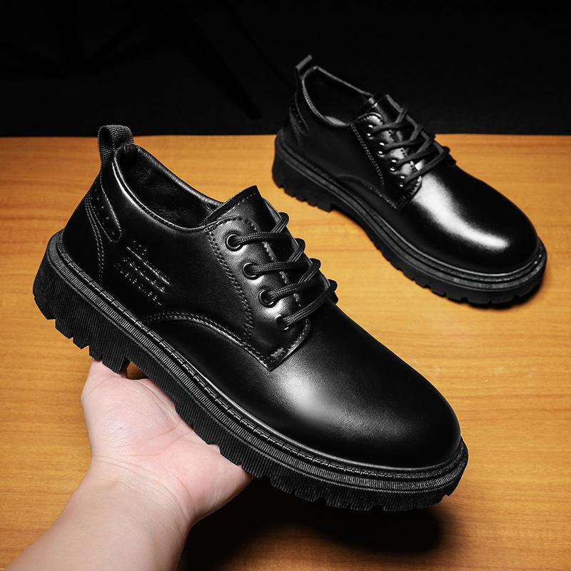 Весенние ботинки Martin в британском стиле, деловые, свадебные, для жениха, кожаные туфли, мужские, дышащие, повседневные, маленькие кожаные туфли