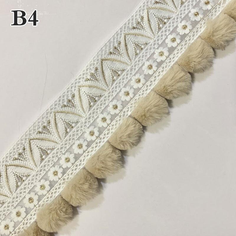 Помпон Шарик Кисточка Бахрома Отделка Края Шитье Своими Руками Обивка Штора Наволочка Кружево Вязаная Ткань Ручной Работы DIY Аксессуар для Творчества