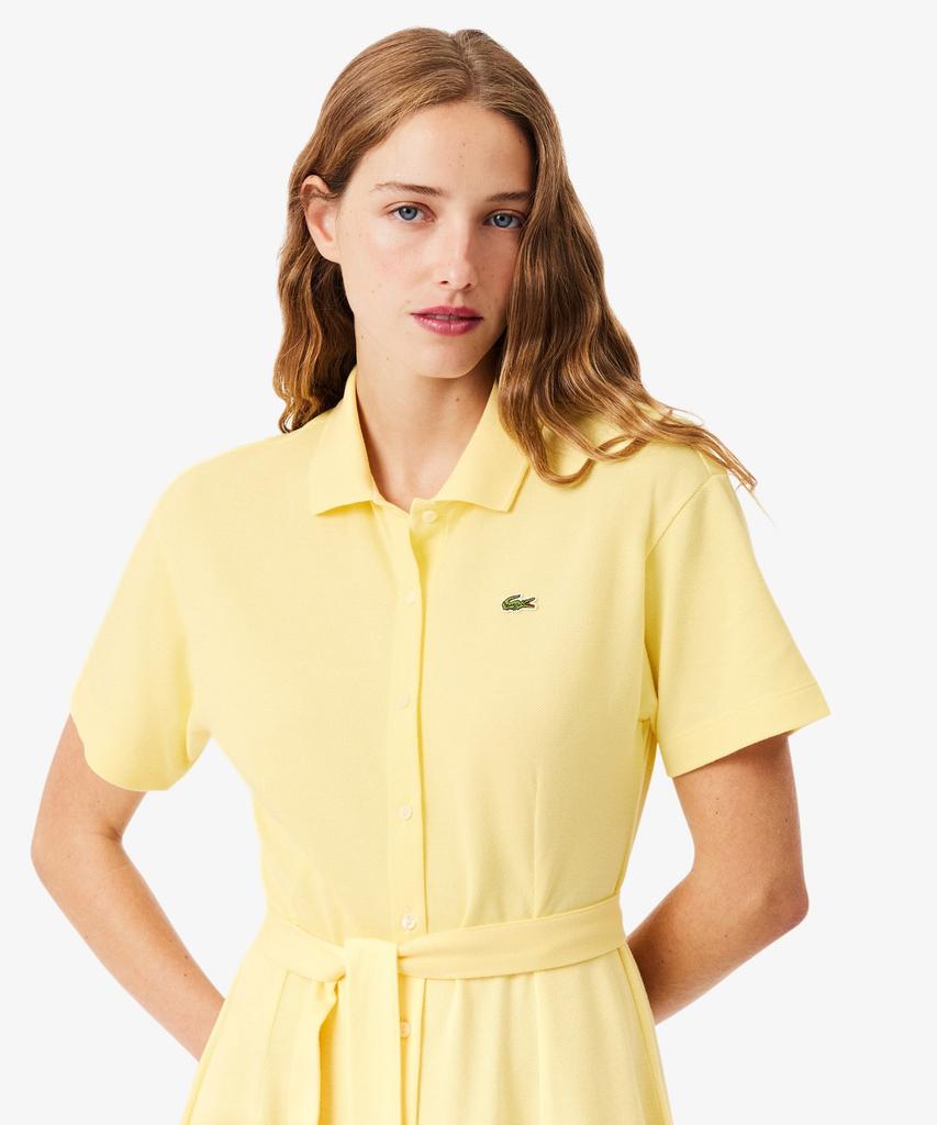 LACOSTE Женское приталенное платье-поло с поясом Ef9621-56G 107