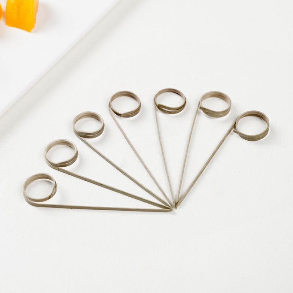 100Pcs/bag Skewer Sticks Picks Eco-friendly Bamboo Cocktail High Quality Toothpick