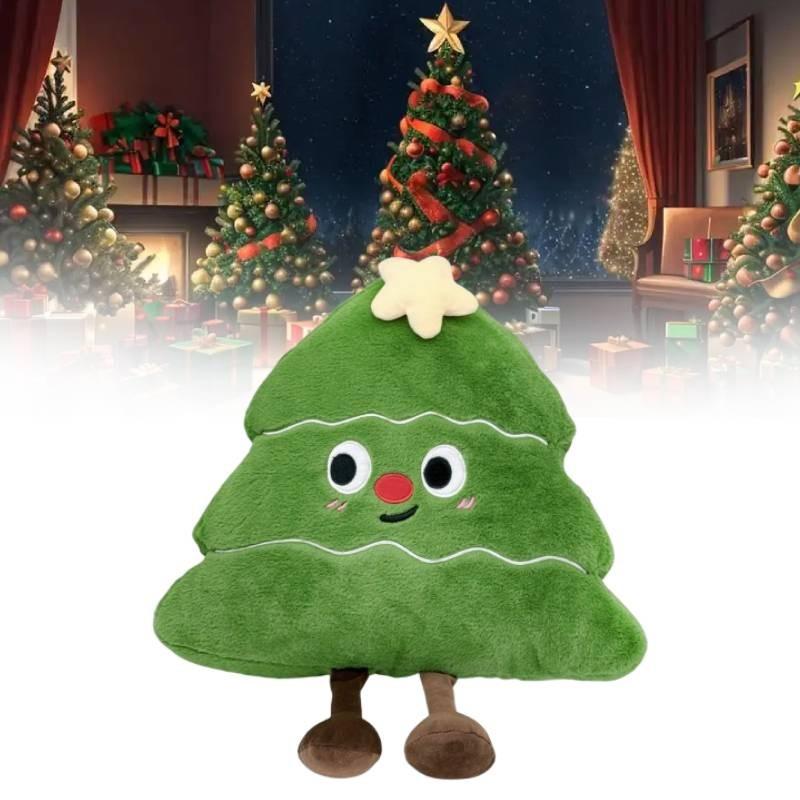 Плюшевая игрушка-елка, мультяшная мягкая кукла, подушка, украшение, детские подарки
