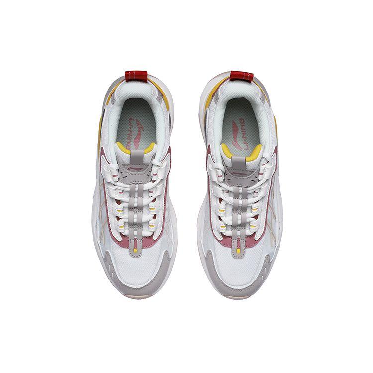 Li Ning Star Cloud OG Ткань Синтетическая кожа Амортизирующие Нескользящие Износостойкие Легкие Низкие Спортивные Повседневные Туфли Женские Кроссовки AGCR014-2