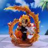 10cm Q Version Anime Demon Slayer Figure Rengoku Kyoujurou Pvc Action Figure Toys Collectible Model Toys Kid Gift