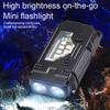 LED SMD Portable Work Light USB Rechargeable Hat Clip Flashlight with Magnetic Base for Emergency Outdoor Camping Walking Dog