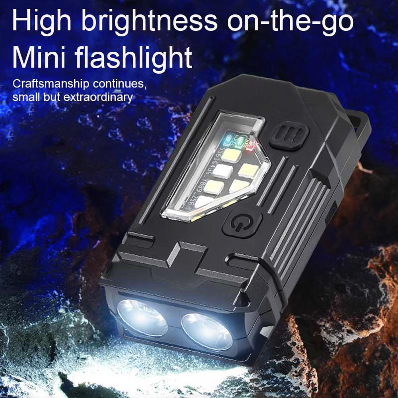 LED SMD Portable Work Light USB Rechargeable Hat Clip Flashlight with Magnetic Base for Emergency Outdoor Camping Walking Dog
