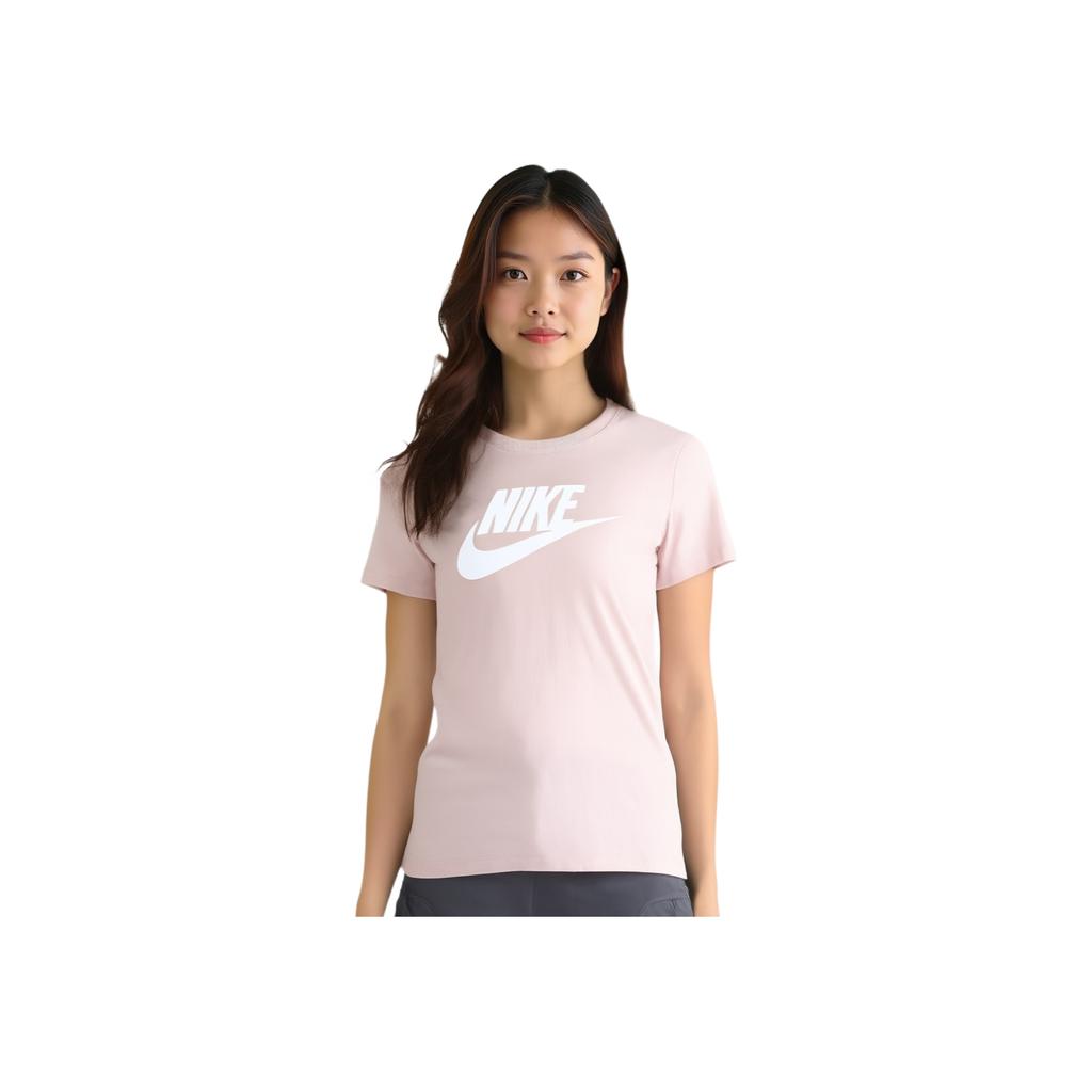 Nike Дышащая повседневная футболка с круглым вырезом и коротким рукавом, женские топы Oxford-Pink BV6170-601