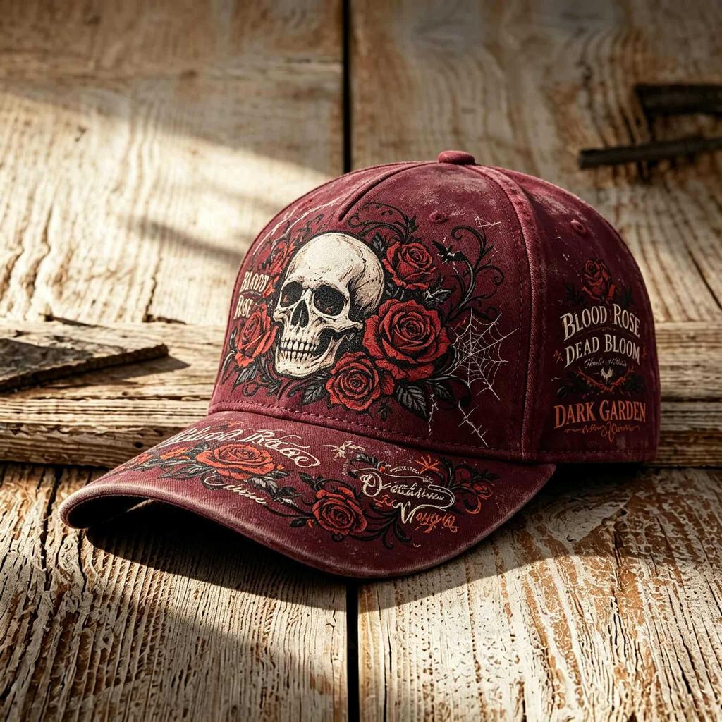 New Halloween Embroidery CapD Halloween D Printed Hat Men's and Women's Baseball Caps