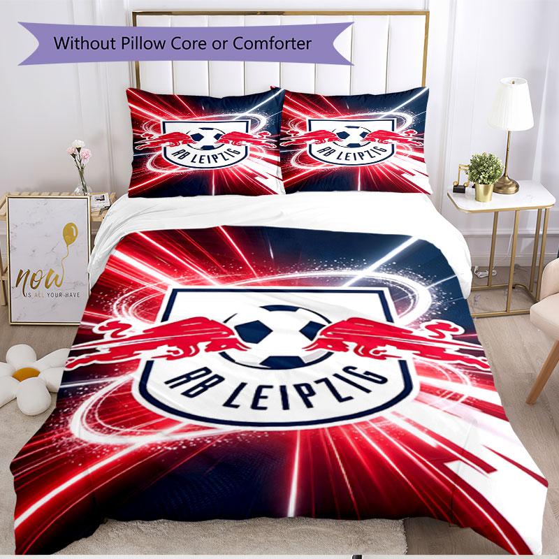 3pcs Duvet Cover Set (1*Duvet Cover + 2*Pillowcase, Without Core), RB Leipzig Print Soft All‑Season Bedding Set, Home Bedroom Decor Gift