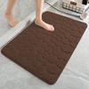 Home Cobblestone Embossed Door Carpet Door Mat Bathroom Simple Wind Absorbent Foot Mat Bathroom Non-Slip Mat Floor Mat